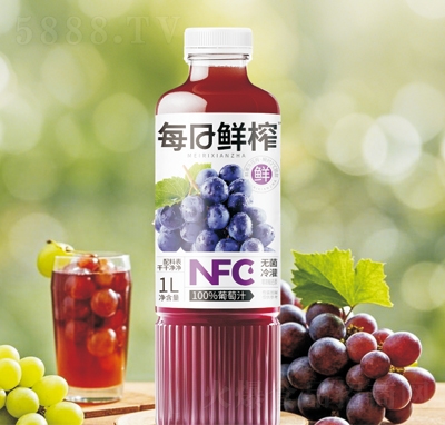 珍珍每日鮮榨NFC100%葡萄汁1L