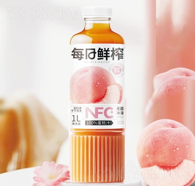 珍珍每日鮮榨NFC100%蜜桃汁1L
