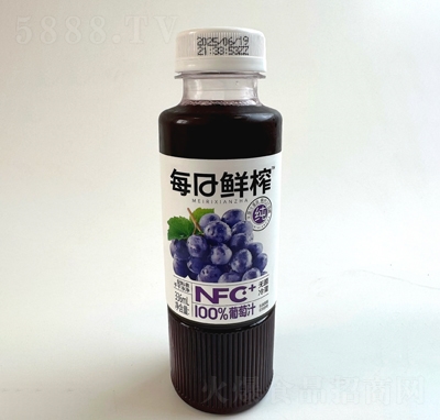 珍珍每日鮮榨NFC100%葡萄汁336Ml