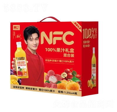 �Ͽ�100%��֭���Y�У�����b 1.25L��4